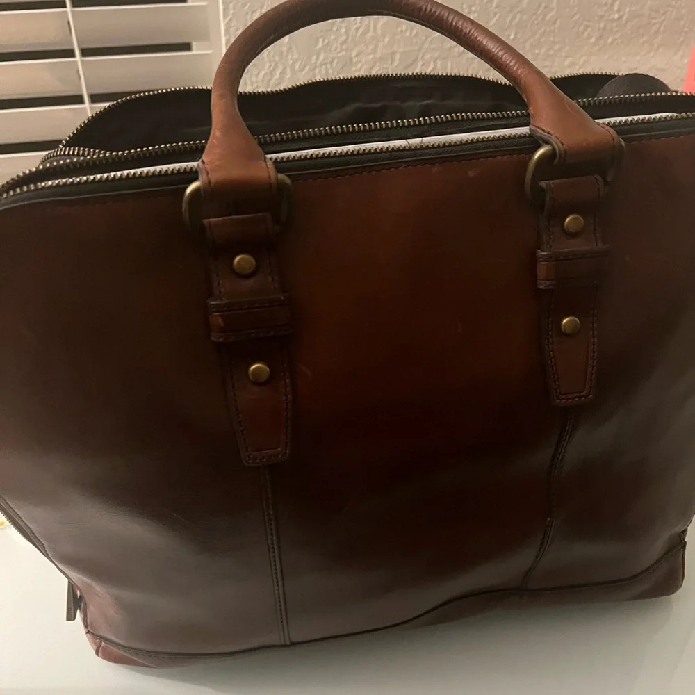 Fossil Dillon Pilot Bag Cognac